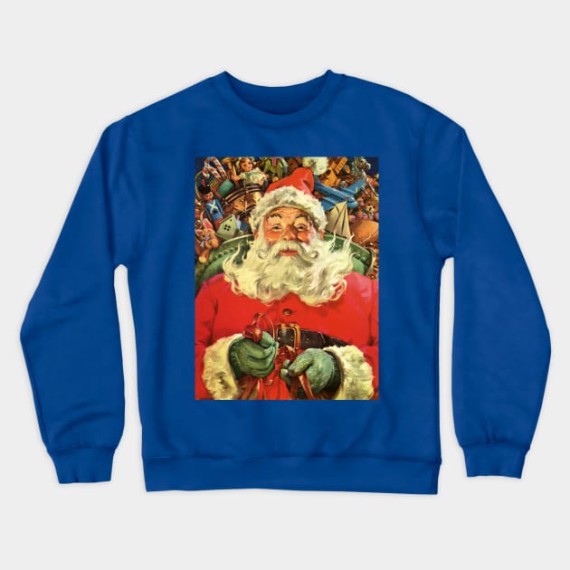Vintage Santa Claus Crewneck Sweatshirt by MasterpieceCafe